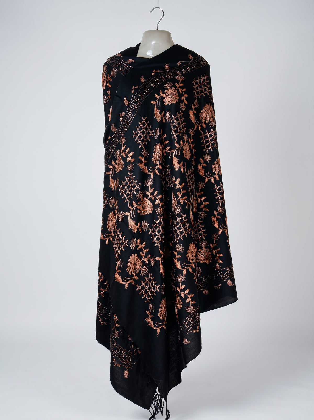 Zardad premium female wool shawl (Black)