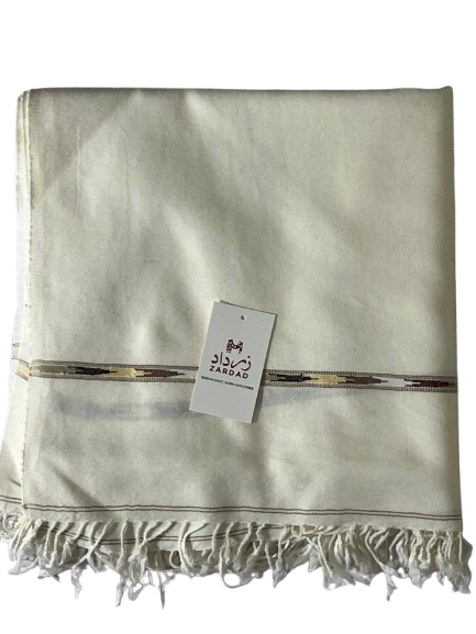 Zardad Premium Pure 72 Wool Shawl For Men (Light Beige)