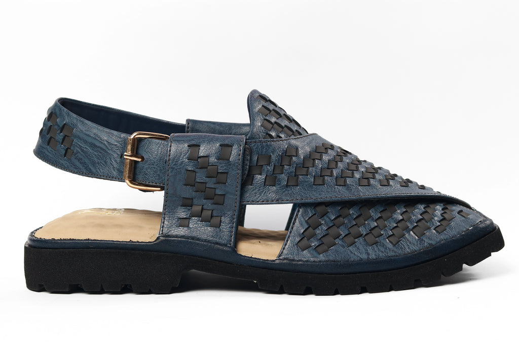 Zardad Blue Andheri Premium Peshawari Chappal