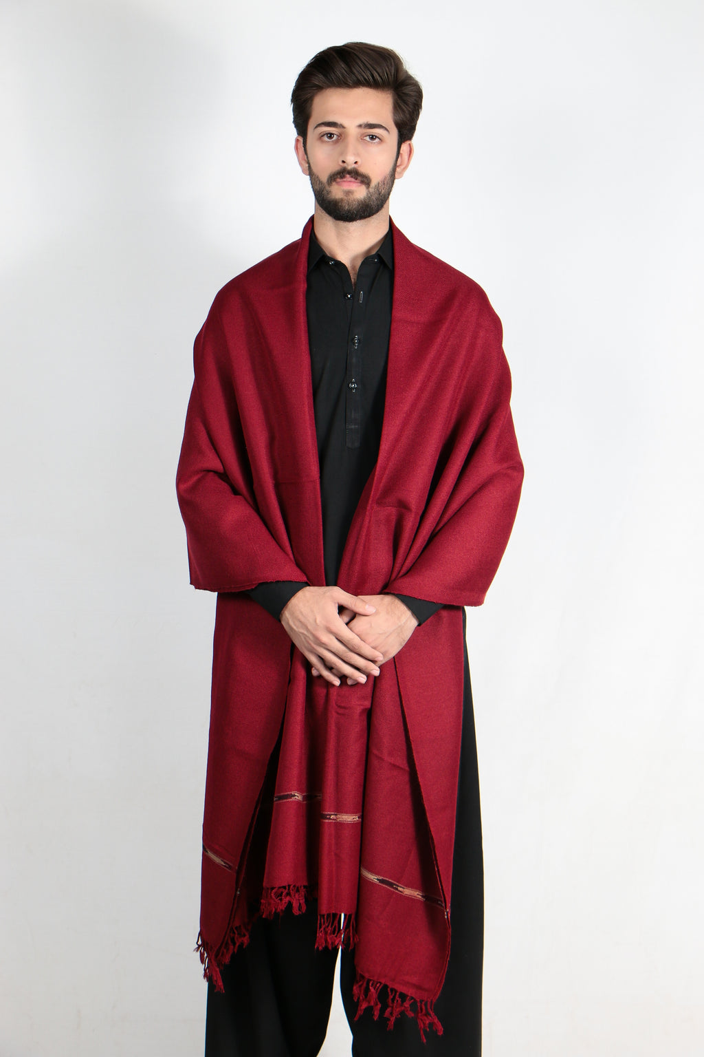 Zardad Acrylic Premium Shawl For Men (Maroon)