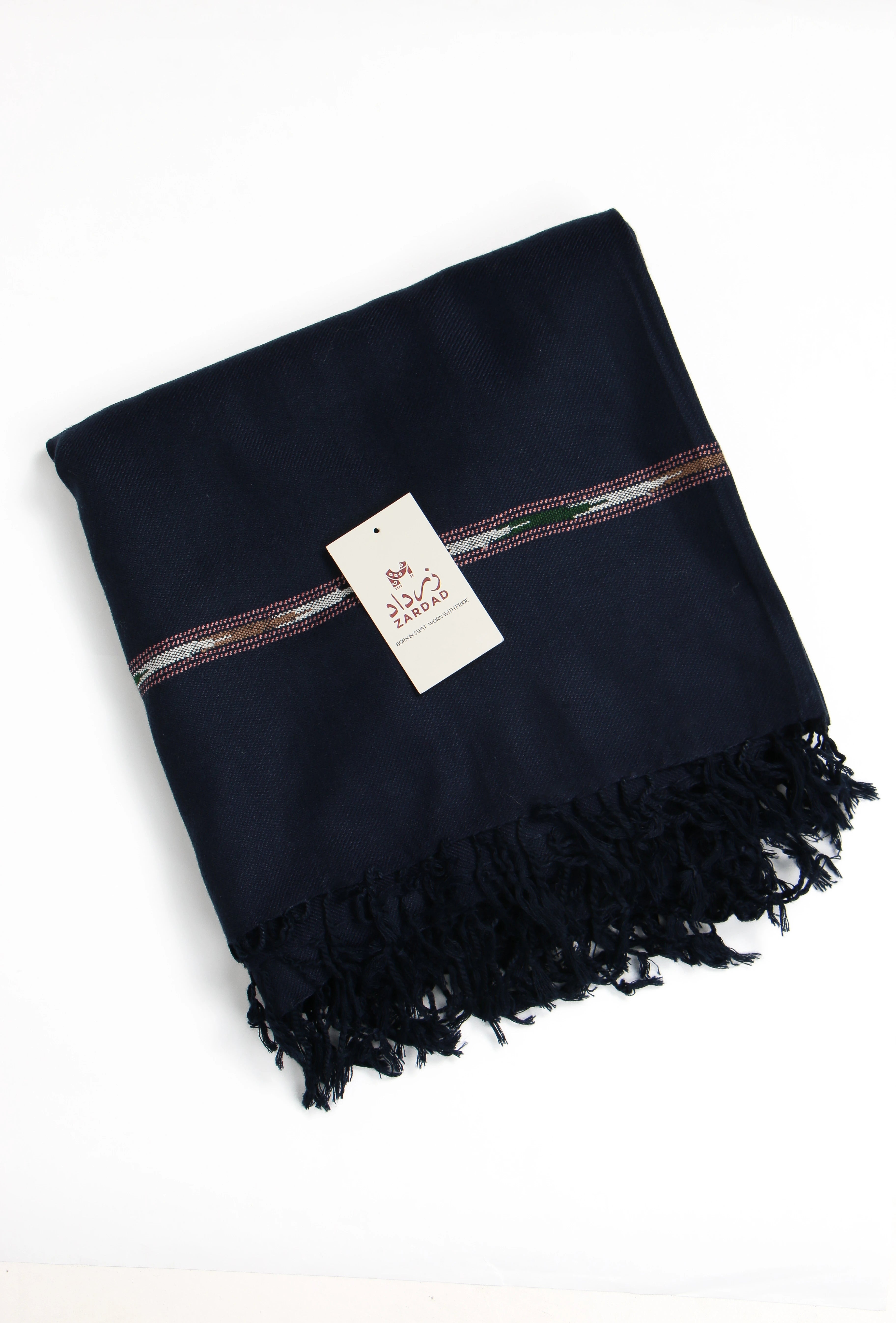 Zardad Acrylic Premium Shawl For Men (Dark Blue)