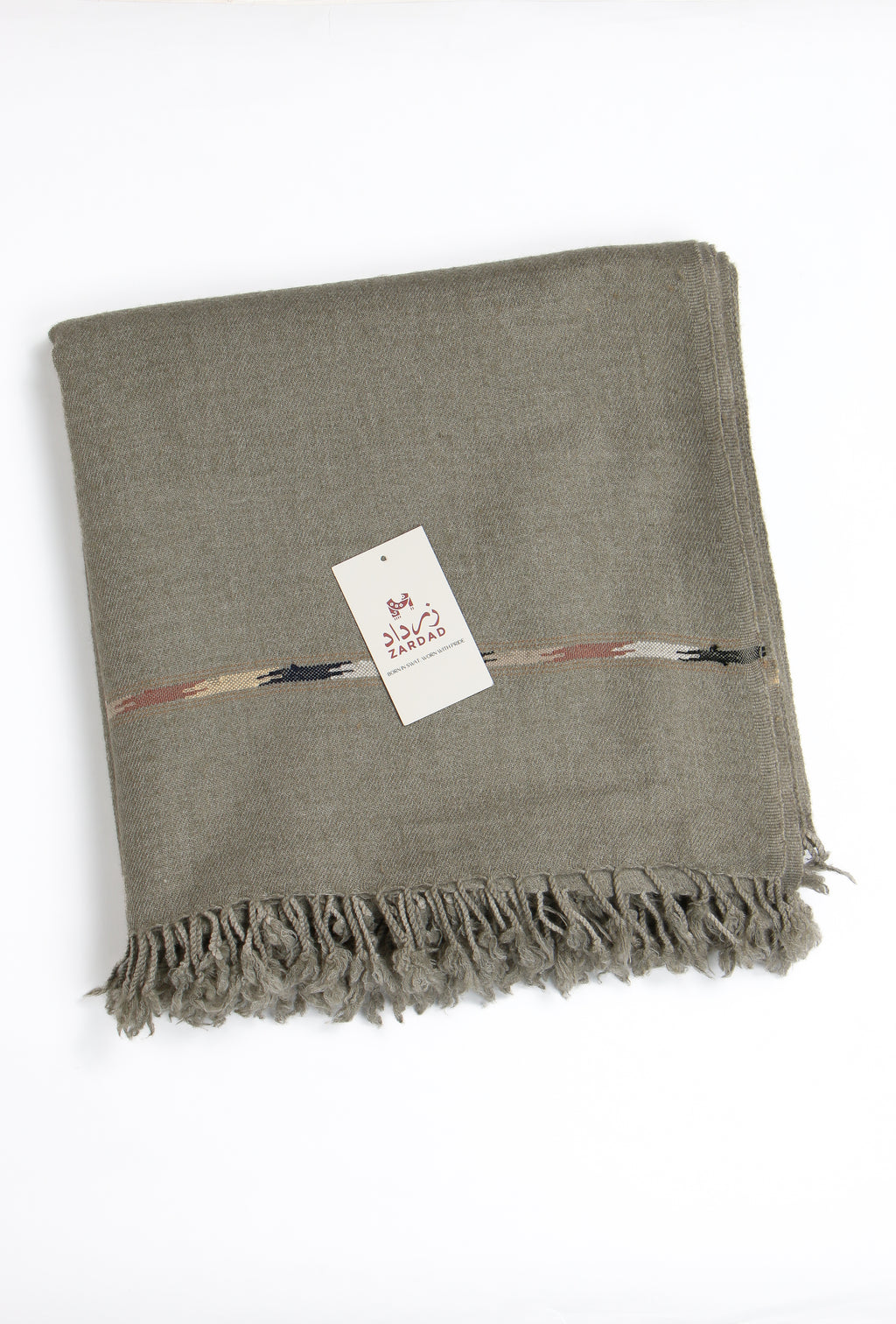Zardad Elite Pure Wool Shawl For Men (Olive Green)