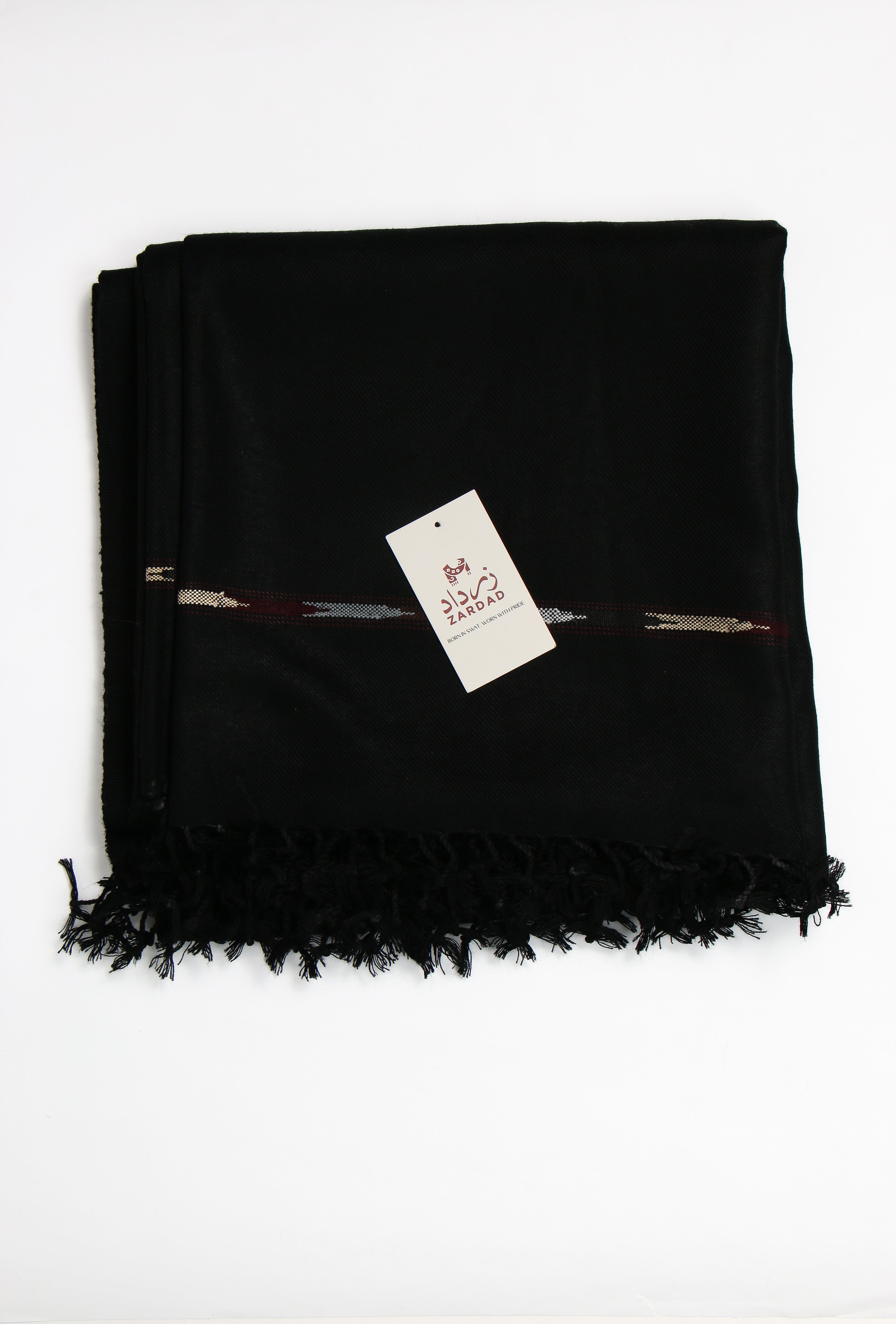 Zardad Acrylic Premium Shawl For Men (Black)