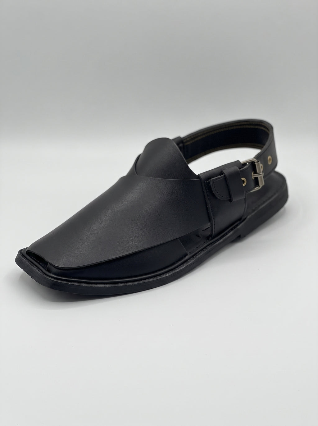Zardad Elite Peshawari Chappal (Black)