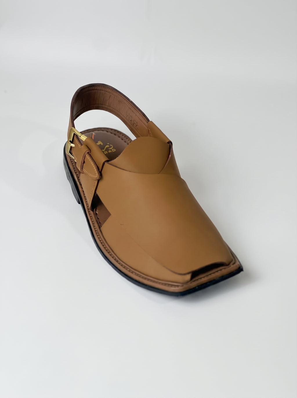Zardad Elite Peshawari Chappal (light brown)