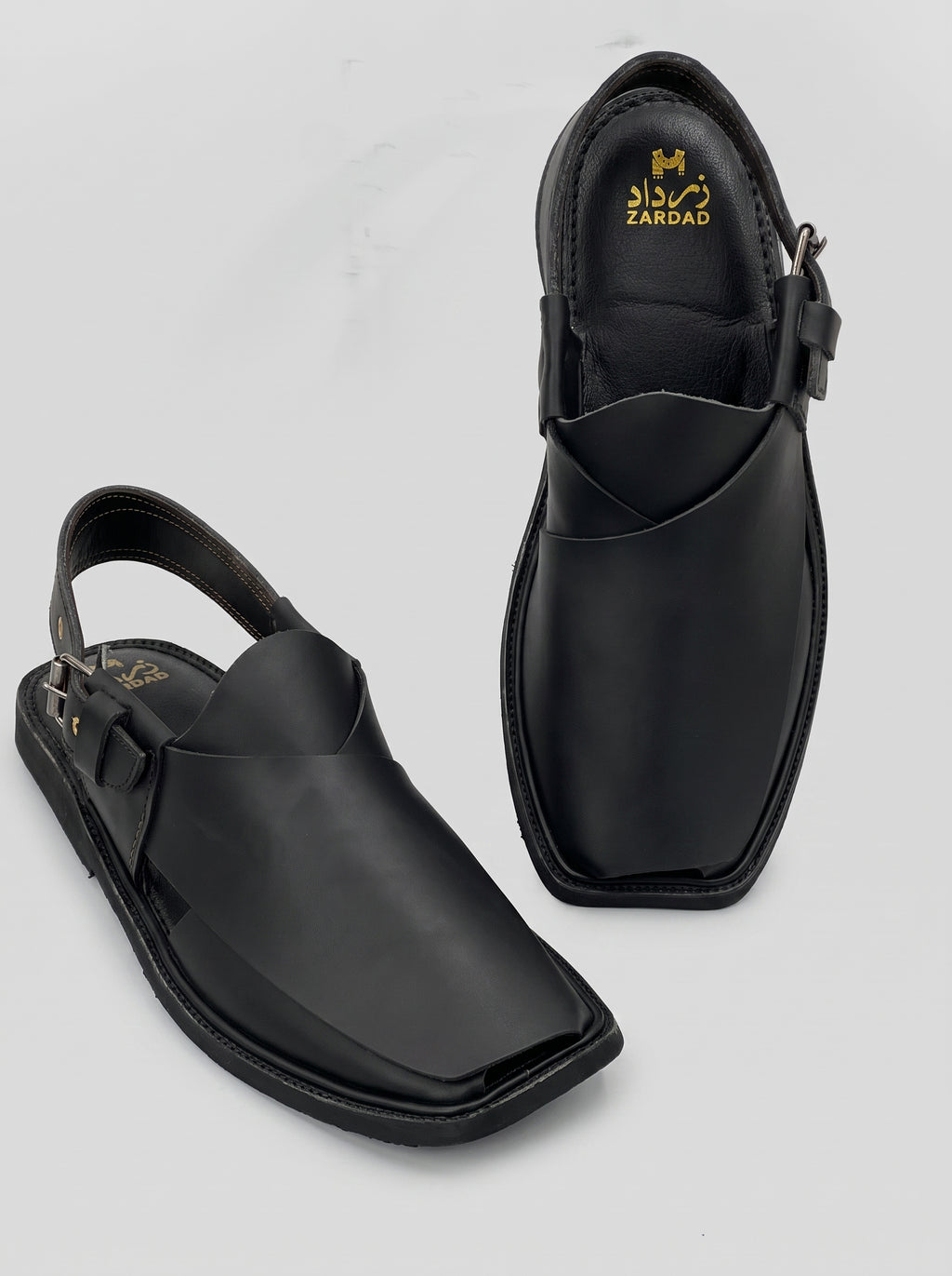 Zardad Elite Peshawari Chappal (Black)